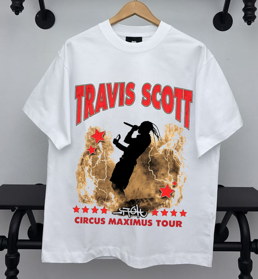 Travis Scott Circus Maximus Tour White T-Shirt